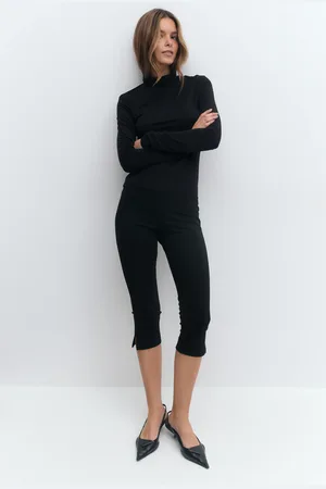 Gina Tricot Capri leggings - Leggingsit - Musta - S - Naiset
