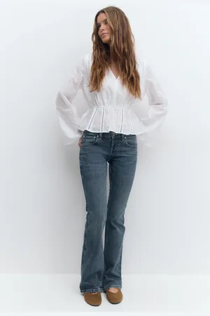 Gina Tricot Ultra low bootcut jeans - Low waist jeans - Sininen - 44 - Naiset