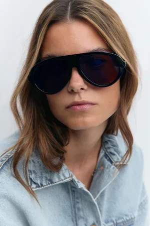 Gina Tricot Aviator sunglasses - Aurinkolasit - Musta - ONESIZE - Naiset