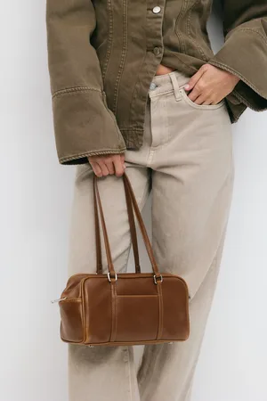 Gina Tricot Small bowling bag - Olkalaukut - Ruskea - ONESIZE - Naiset