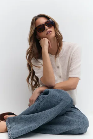 Gina Tricot Classic chunky sunglasses - Aurinkolasit - Ruskea - ONESIZE - Naiset
