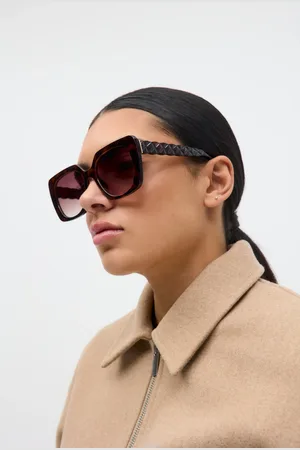 Gina Tricot Oversized square sunglasses - Aurinkolasit - Ruskea - ONESIZE - Naiset