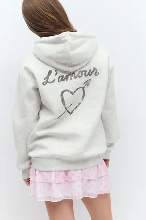Gina Tricot Y basic hood - hupparit - Harmaa - 158/164 - Tyttö