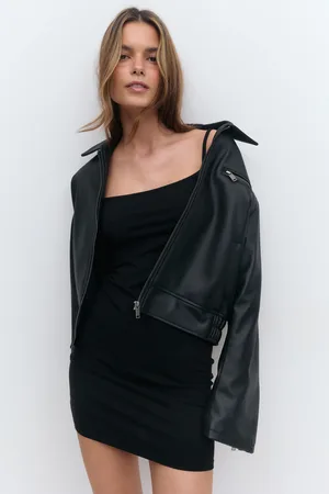 Gina Tricot Basic mini slip dress - minimekot - Musta - XL - Naiset