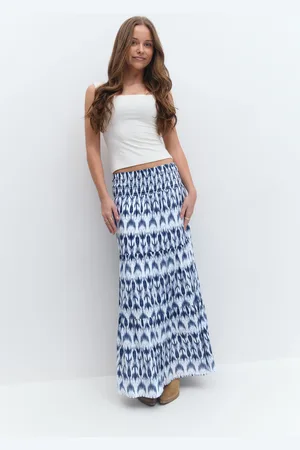 Gina Tricot Y iconic boho maxi skirt - Hameet - Sininen - 170 - Tyttö
