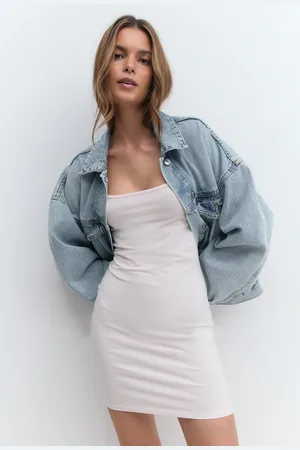 Gina Tricot Basic mini slip dress - minimekot - Pinkki - XL - Naiset