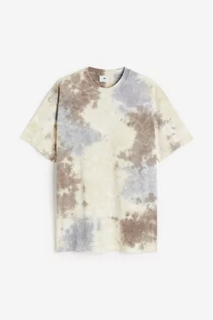H&M Miehet Paidat - Kuviollinen puuvilla-T-paita Relaxed Fit