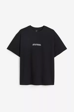 H&M Miehet Paidat - Painokuvallinen T-paita Relaxed Fit