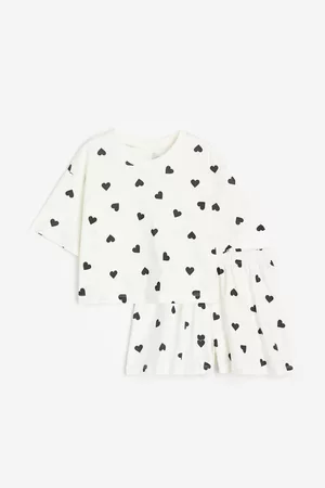 H&M Tytöt Pyjamat - Puuvillatrikoinen pyjama