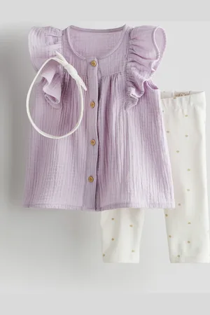 H&M Kolmiosainen puuvillasetti