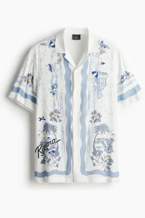 H&M Painokuvioinen laakakauluspaita Regular Fit