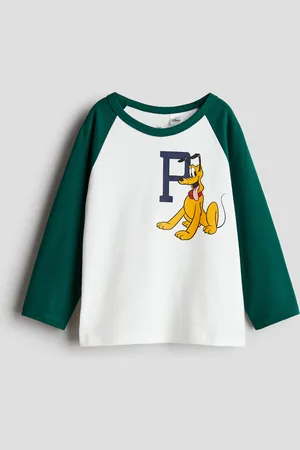 H&M Pitkähihainen painokuvallinen trikoopusero