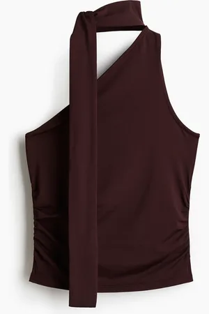 H&M Poimutettu one shoulder -toppi
