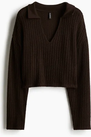 H&M Palmikkoneulemainen oversize-pusero