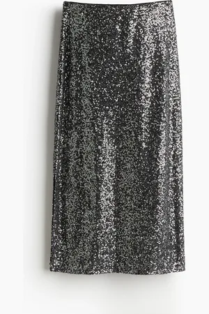 H&M Paljettikoristeinen midihame