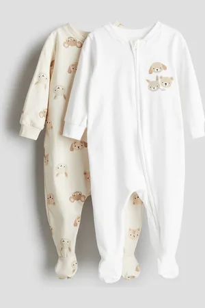 H&M 2 kpl vetoketjullisia unipukuja - Beige