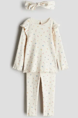 H&M Kolmiosainen puuvillatrikoinen setti