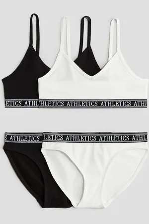 H&M Neliosainen puuvillainen alusvaatesetti