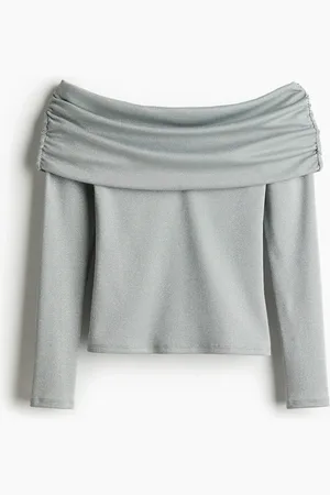 H&M Rypytetty off shoulder -pusero