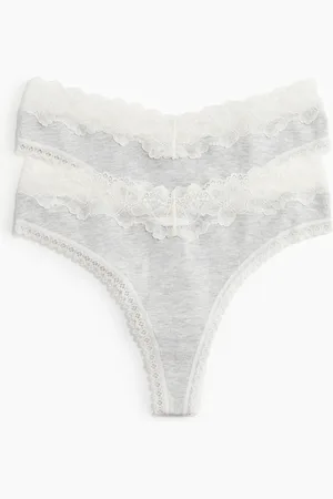H&M 2 kpl puuvillaisia string-alushousuja