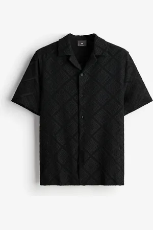 H&M Virkatun näköinen laakakauluspaita Regular Fit