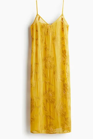 H&M Koristeltu naruolkaiminen mekko