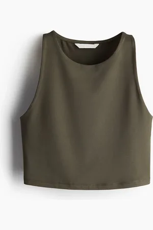 H&M Lyhyt mikrokuituinen toppi