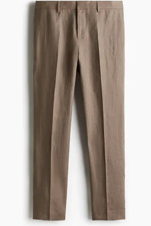 H&M Pellavaiset puvunhousut Slim Fit