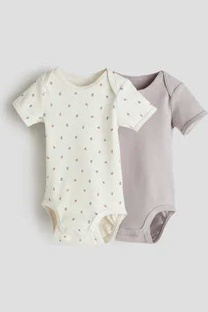 H&M 2 kpl puuvillatrikoisia bodyja