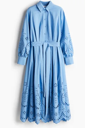 H&M Broderie anglaise -paitamekko