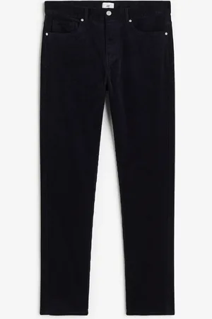 H&M Vakosamettiset housut Slim Fit