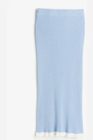 H&M Röyhelöreunainen ribbineulottu kynähame