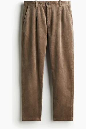 H&M Vakosamettiset housut Regular Fit