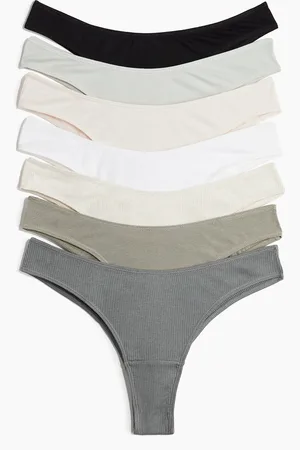 H&M 7 kpl puuvillaisia brazilian-alushousuja