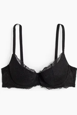 H&M Pehmustetut kaarituelliset demi-pitsirintaliivit