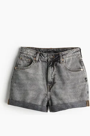 H&M Korkeavyötäröiset farkkushortsit