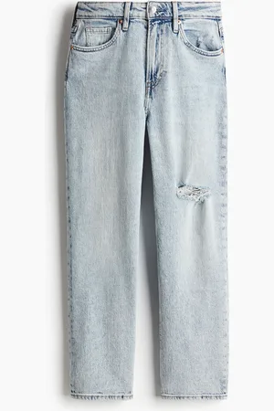 H&M Curvy Fit Slim Straight High Ankle Jeans