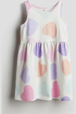 H&M Kuviollinen puuvillamekko