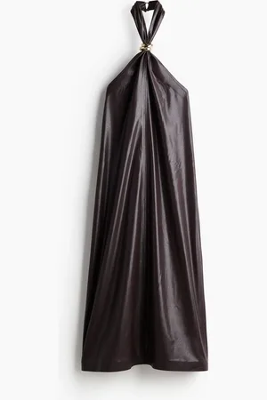 H&M Pinnoitettu halterneck-mekko
