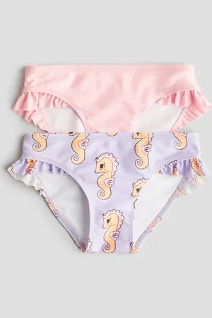 H&M 2 kpl röyhelöreunaisia bikinihousuja