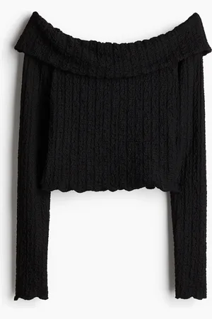 H&M Kuviopintainen off shoulder -pusero