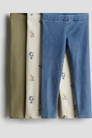 H&M 3 kpl puuvillaleggingsejä