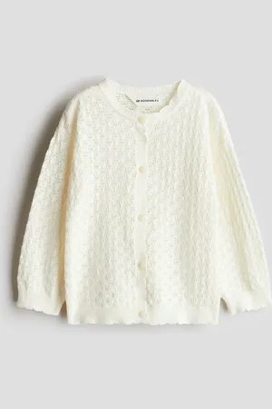 H&M Puuvillainen pointelle-neuletakki