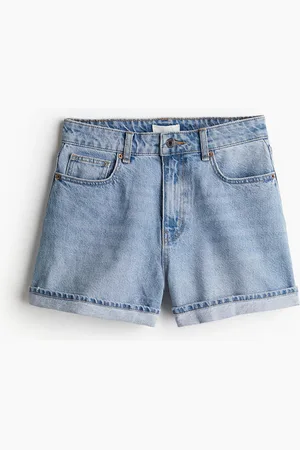 H&M Korkeavyötäröiset farkkushortsit