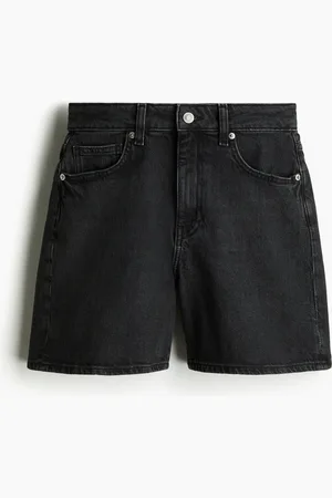 H&M Korkeavyötäröiset farkkushortsit