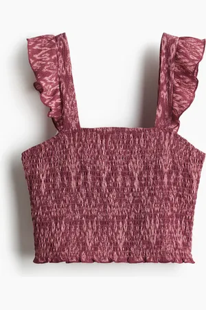 H&M Lyhyt smokkirypytetty toppi