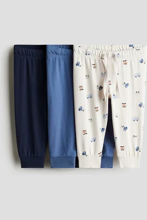 H&M 3 kpl puuvillatrikoisia joggerseja