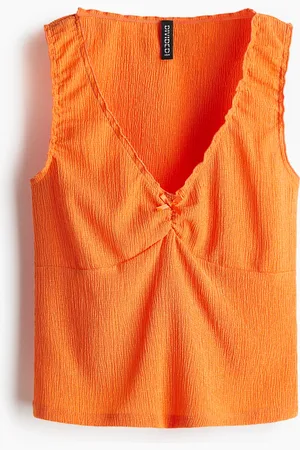 H&M Rypytetty trikootoppi
