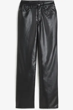 H&M Housut 90s Straight Coated