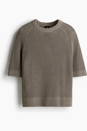 H&M Lyhythihainen neulepusero Regular Fit